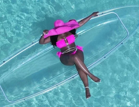 Private-Drone Photo Shoot & Video in a Clear Kayak with transport